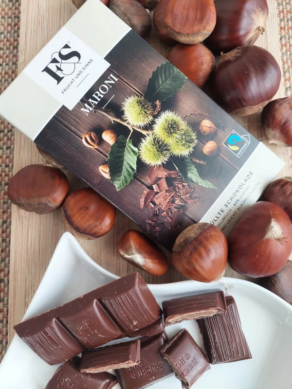 Vollmilchschokolade mit Kastaniencremefüllung (e80g)