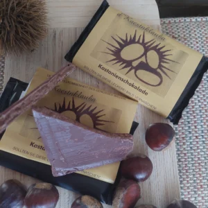 Bean to Bar Edelschokolade mit Kastanien (e 80g)