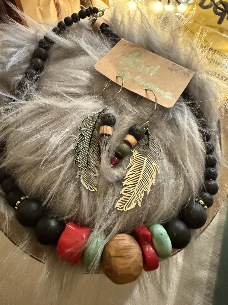 Schmuck mit Kastanienholz