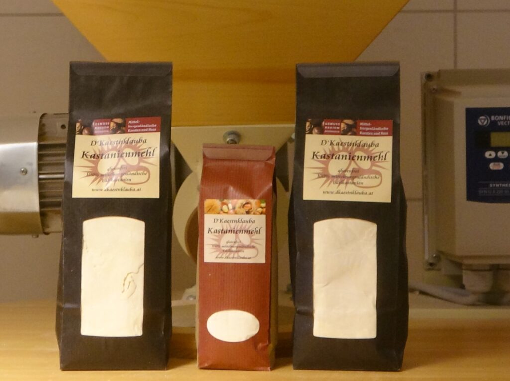 Kastanienmehl abgepackt